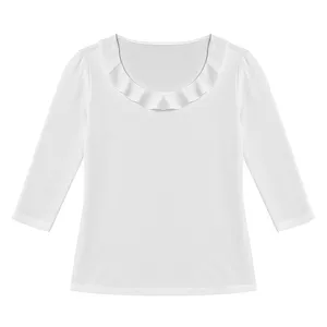 بلوز آستین بلند یقه گرد زنانه مدل 8402950