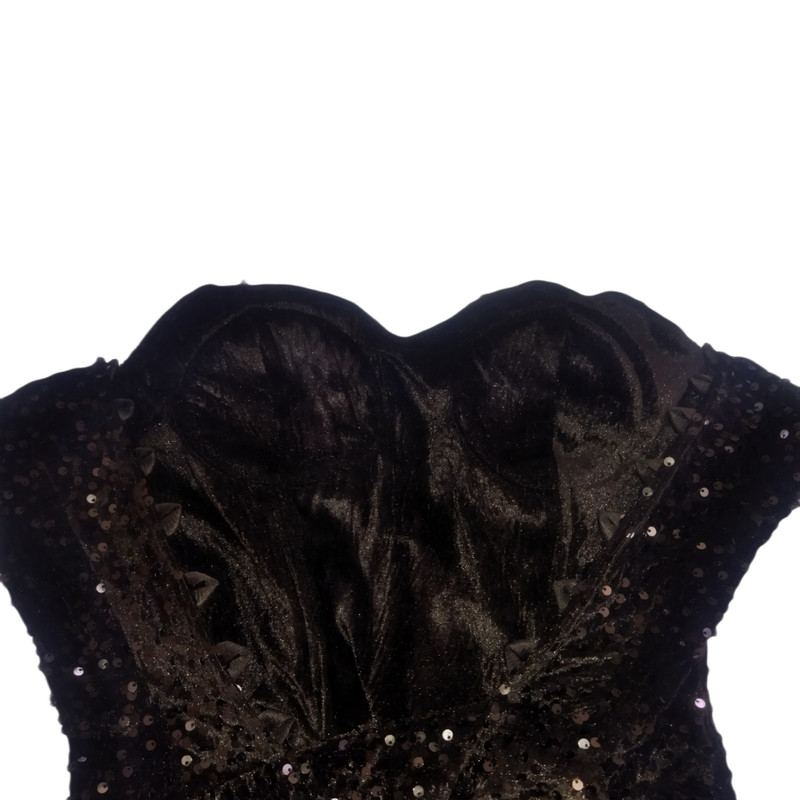 پیراهن یقه دکلته زنانه مدل a10a به همراه دستکش