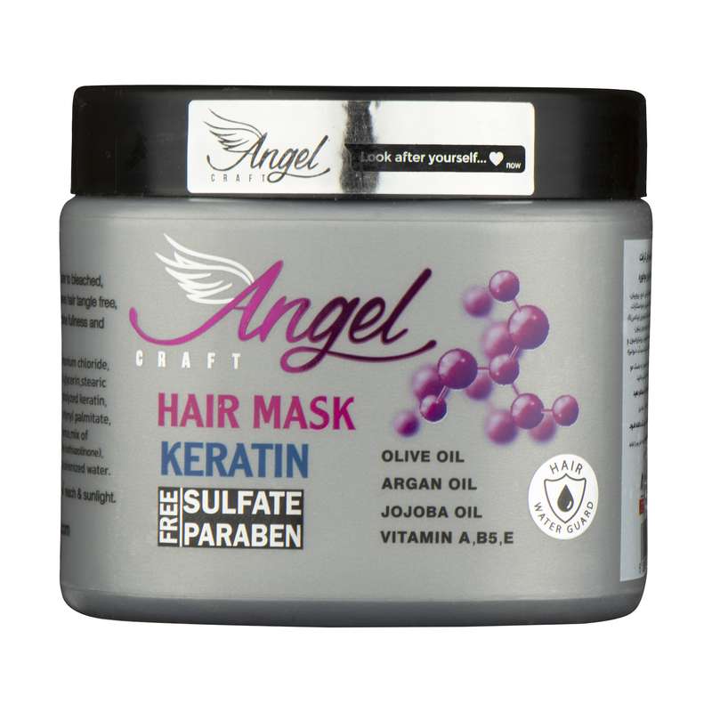 ماسک مو انجل کرفت مدل KERATIN FREE SULFATE حجم 500 میلی لیتر ماسک مو انجل کرفت مدل KERATIN FREE SULFATE حجم 500 میلی لیتر