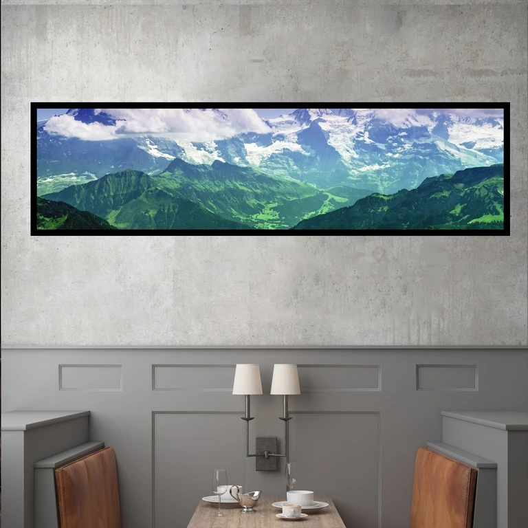 تابلو بکلیت طرح منظره کوهستان مدل کشیده B-7629