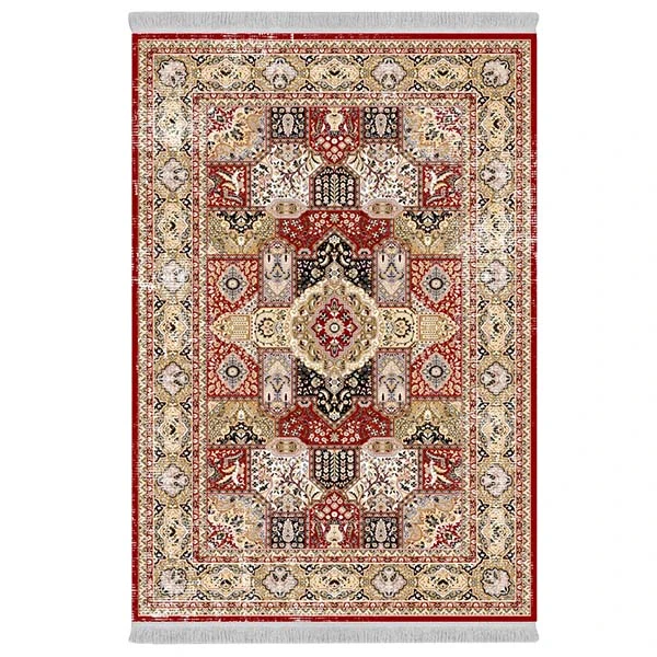 فرش پارچه‌ای دفه مدل فرشینه طرح مدرن کد 520