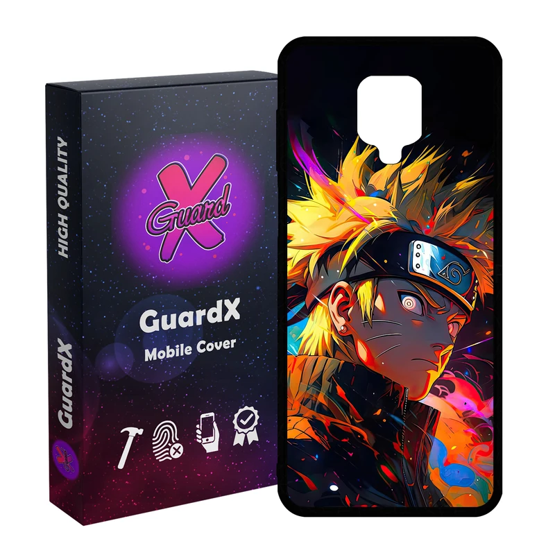 کاور گارد ایکس طرح ناروتو انیمه مدل Glass10689 مناسب برای گوشی موبایل شیائومی Redmi Note9 Pro/Note 9 Pro Max/Redmi Note 9S/MI Poco M2 Pro