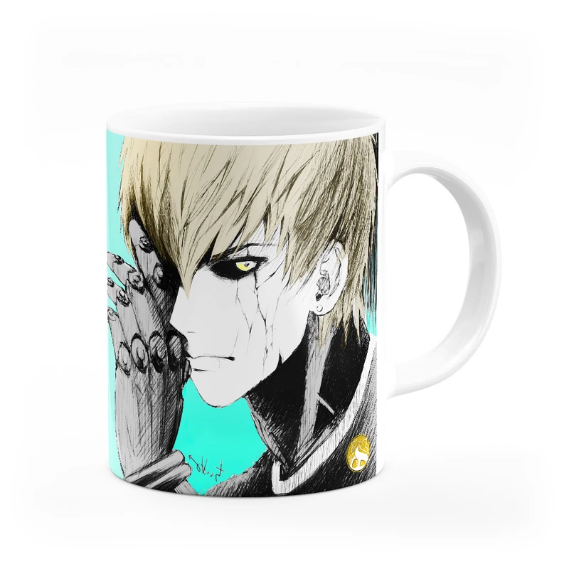 ماگ هومرو طرح انیمه مرد تک مشتی One Punch Man مدل MG2242