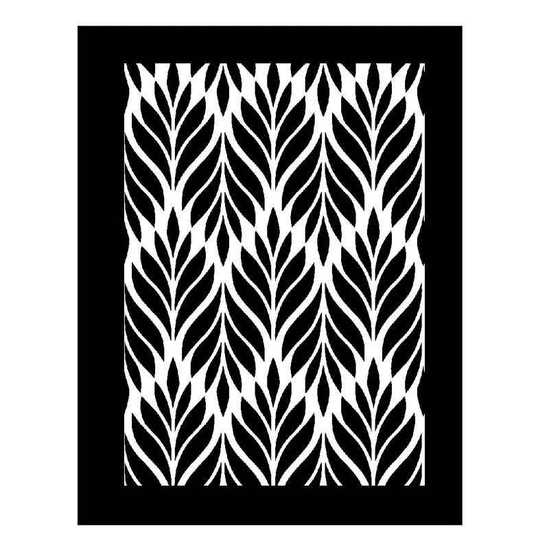  شابلون باتیس آرت طرح برگ کد 50-58