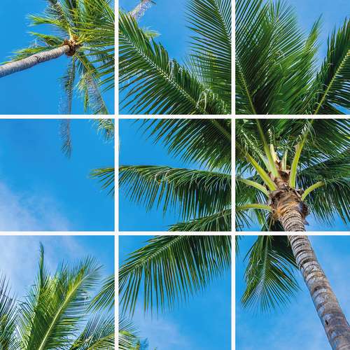 تایل سقفی آسمان مجازی مدل SK-412-3x3 سایز 60x60 مجموعه نه عددی