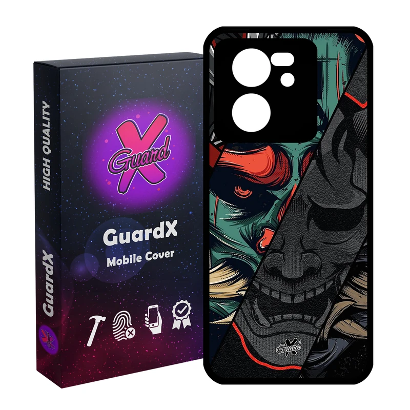 کاور گارد ایکس طرح سامورایی مدل Glass10529 مناسب برای گوشی موبایل شیائومی 13T/13T Pro/Redmi K60 Ultra