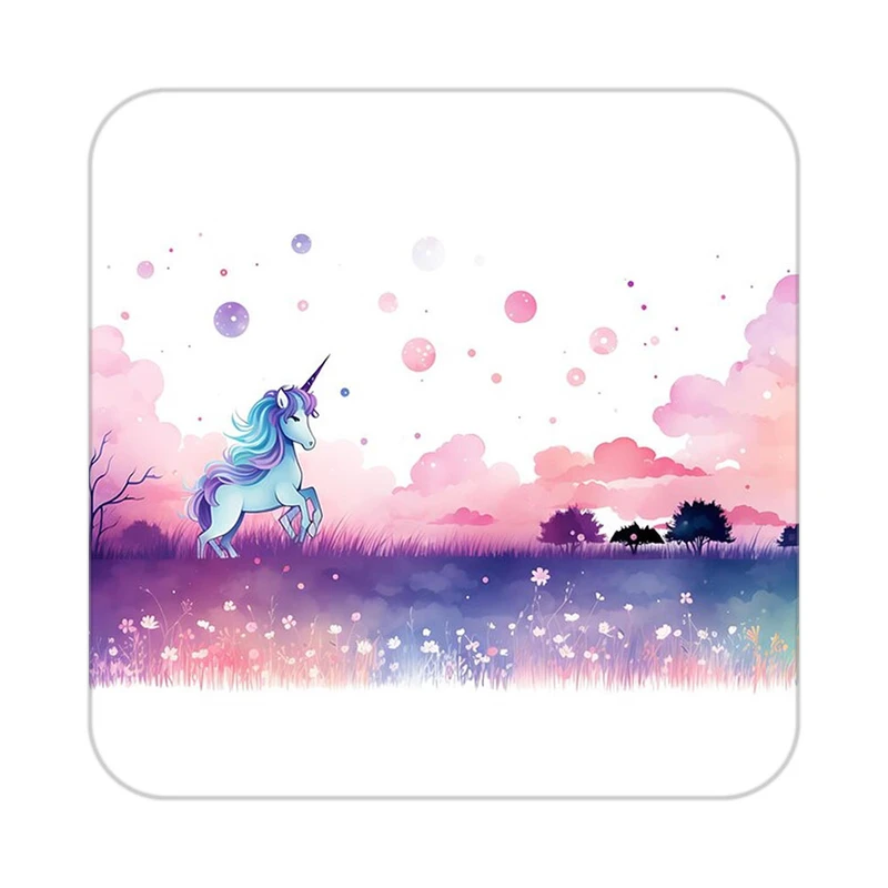 زیر لیوانی کاکتی طرح اسب تک شاخ و یونیکورن مدل mp29470