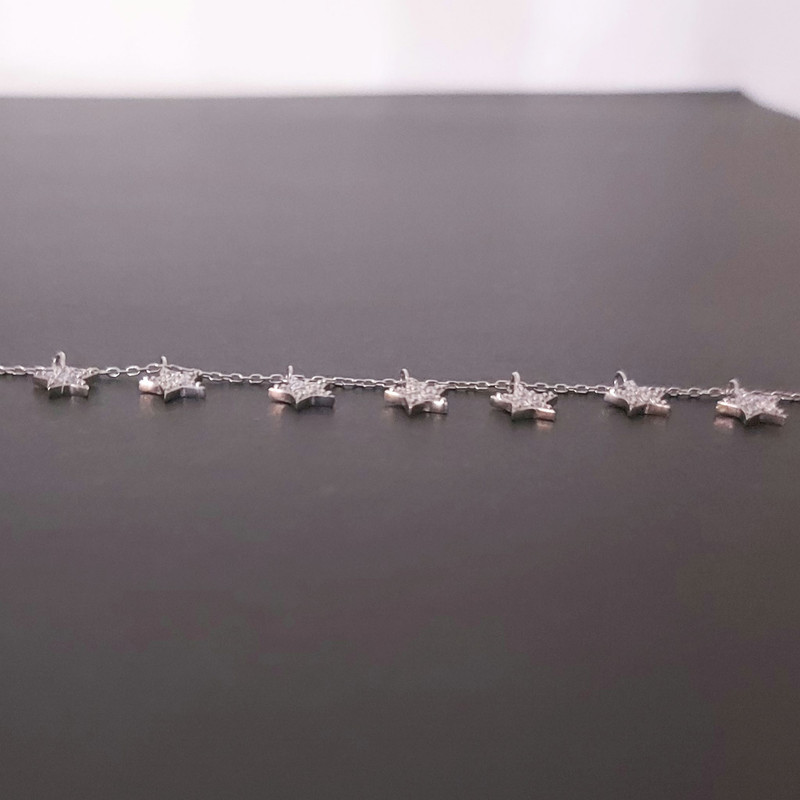 پابند نقره زنانه مدل P727 پابند نقره زنانه مدل P727