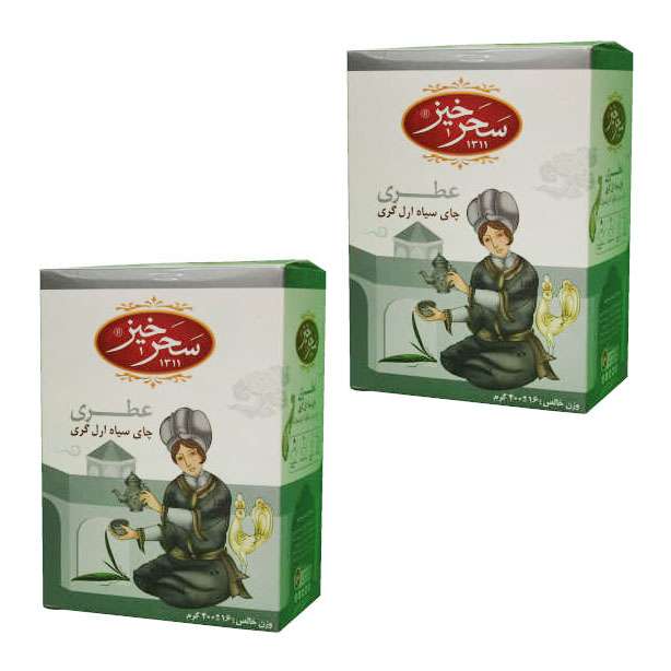 چای سیاه اری گری سحرخیز 400 گرم بسته 2 عددی