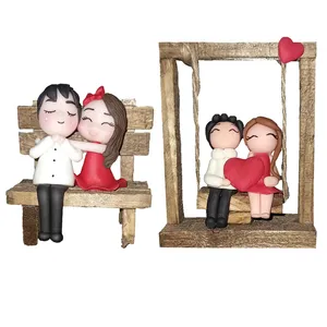 ابزار کادویی مدل دختر پسر عاشق طرح خمیری کد 04 مجموعه 2 عددی 