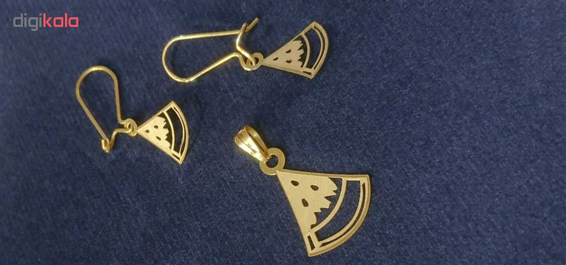 نیم ست طلا 18 عیار کانیار گالری مدل N226