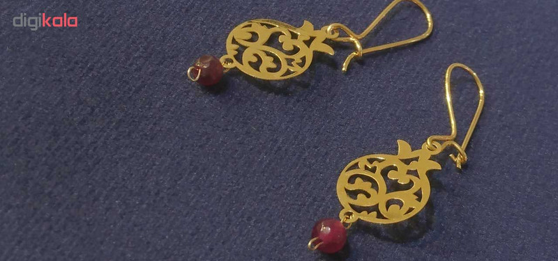 گوشواره طلا 18 عیار زنانه کانیار گالری کد 72 - 2