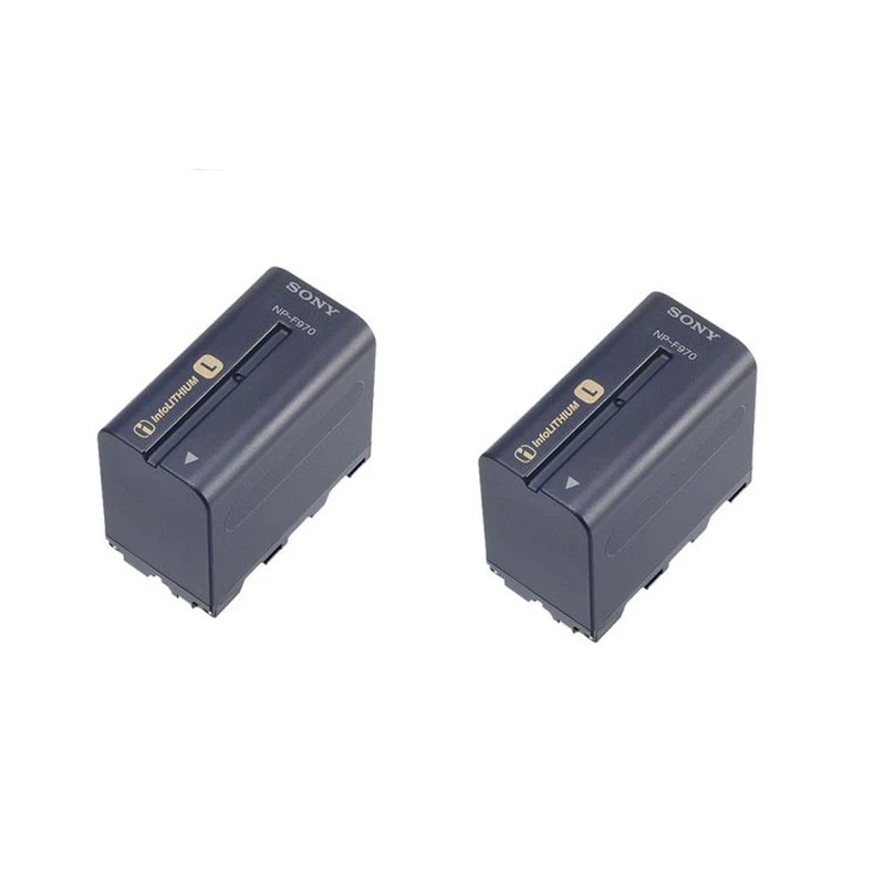 باتری دوربین سونی مدل 2NP-F970/B کد 196 مجموعه 2 عددی