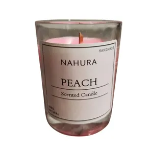 شمع لیوانی معطر مدل D002 با رایحه هلو زمان اتمام 10 ساعت