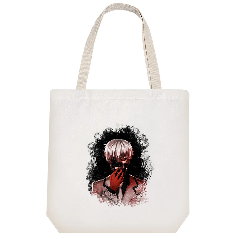 ساک خرید پارچه ای خندالو طرح کانکی توکیو غول مدل توت بگ کد 914