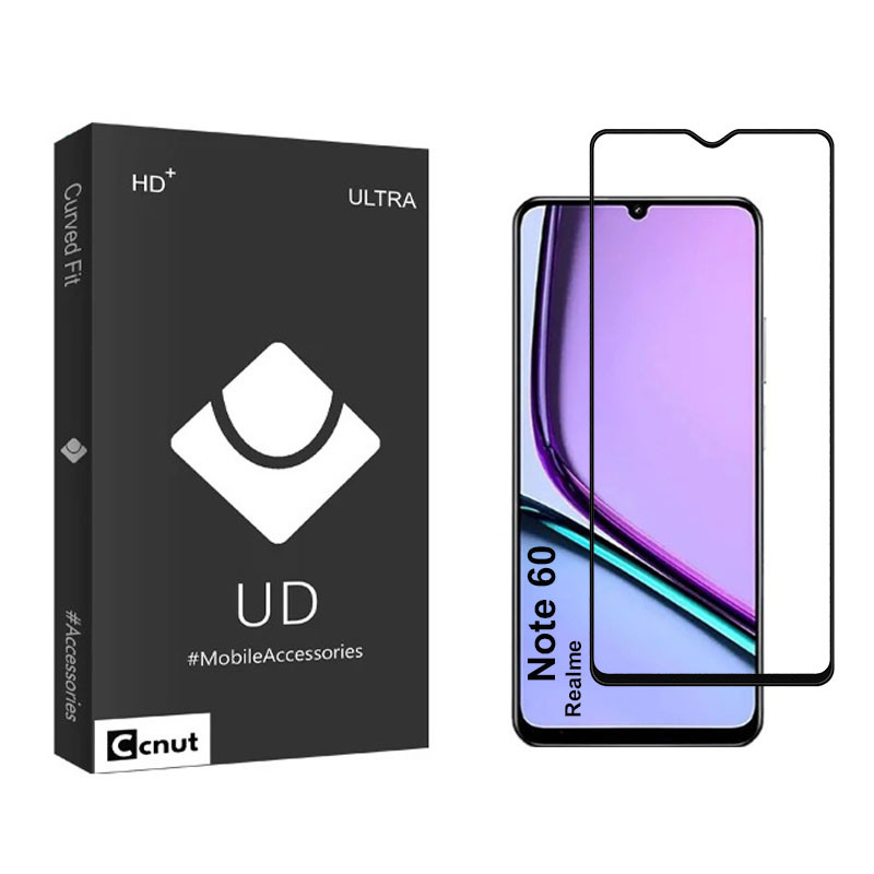 محافظ صفحه نمایش شیشه ای کوکونات مدل FULL-UDB مناسب برای گوشی موبایل ریلمی Note 60