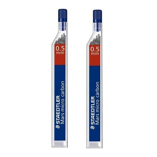 نوک مداد نوکی استدلر مدل Mars Micro Carbon قطر نوشتاری 0.5 میلی متر بسته ۲ عددی نوک مداد نوکی استدلر مدل Mars Micro Carbon قطر نوشتاری 0.5 میلی متر بسته ۲ عددی