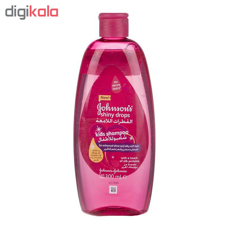 نرم کننده کودک جانسون مدل No More Tangles حجم 200 میلی لیتر به همراه شامپو درخشان کننده مو کودک جانسون مدل Shiny Drops حجم 300 میلی لیتر