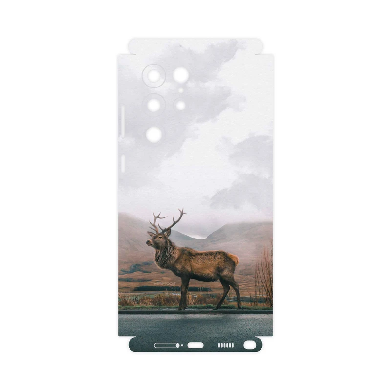 برچسب پوششی ماهوت مدل Horned-Deer-FullSkin مناسب برای گوشی موبایل سامسونگ Galaxy S22 Ultra 5G