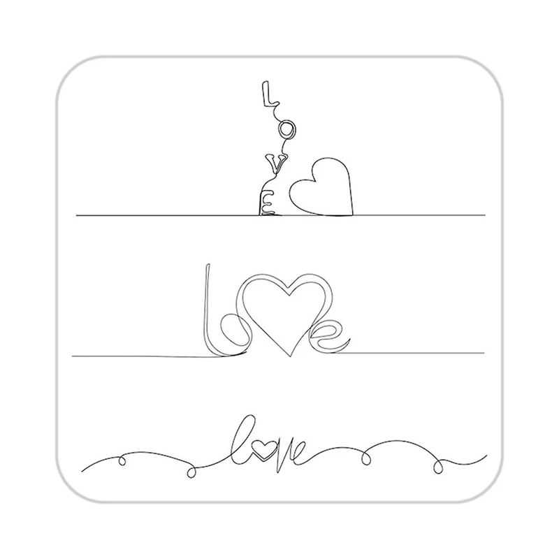 زیر لیوانی کاکتی طرح عاشقانه مدل mp38794