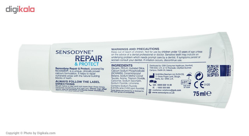 خمیر دندان سنسوداین مدل Repair And Protect حجم 6 میلی لیتر