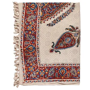 سفره قلمکار  گالری مثالین کد 301027 سایز 100 * 150 سانتی متر
