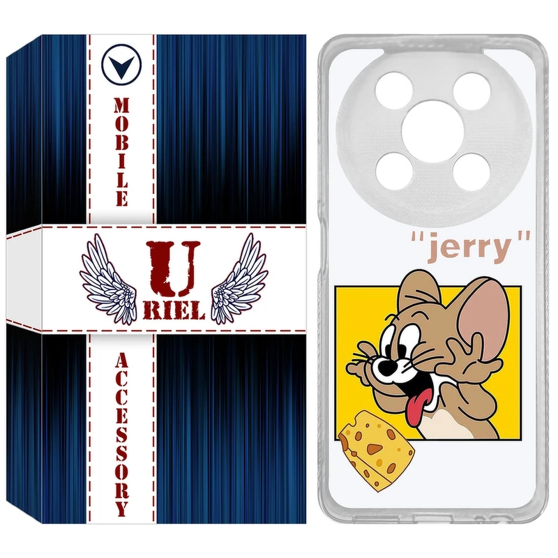 کاور یوریل مدل Clear کد 11 طرح جری مناسب برای گوشی موبایل وکال V2 / V2 Lite