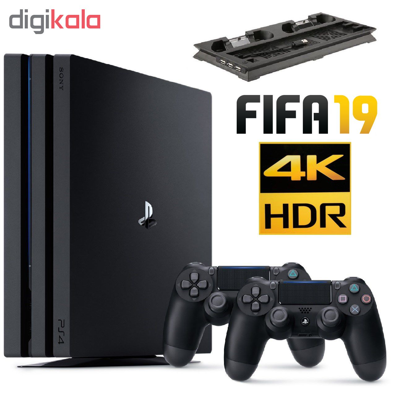 مجموعه کنسول بازی سونی مدل Playstation 4 Pro 2018 کد CUH-7216B Region 2 ظرفیت 1 ترابایت