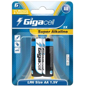 باتری قلمی گیگاسل مدل Super Alkaline بسته 2عددی