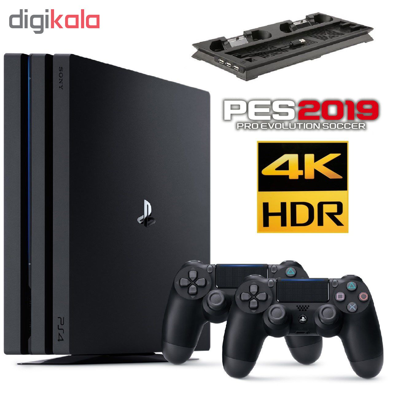 مجموعه کنسول بازی سونی مدل Playstation 4 Pro 2018 کد CUH-7216B Region 2 ظرفیت 1 ترابایت