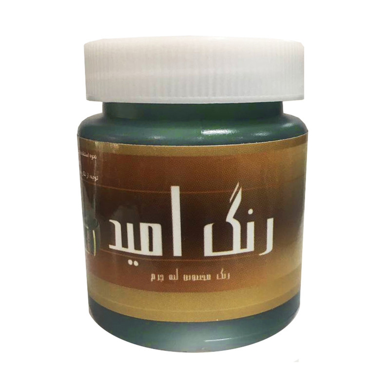 محلول رنگ سبز لبه چرم امید مدل R حجم 100 میلی لیتر محلول رنگ سبز لبه چرم امید مدل R حجم 100 میلی لیتر