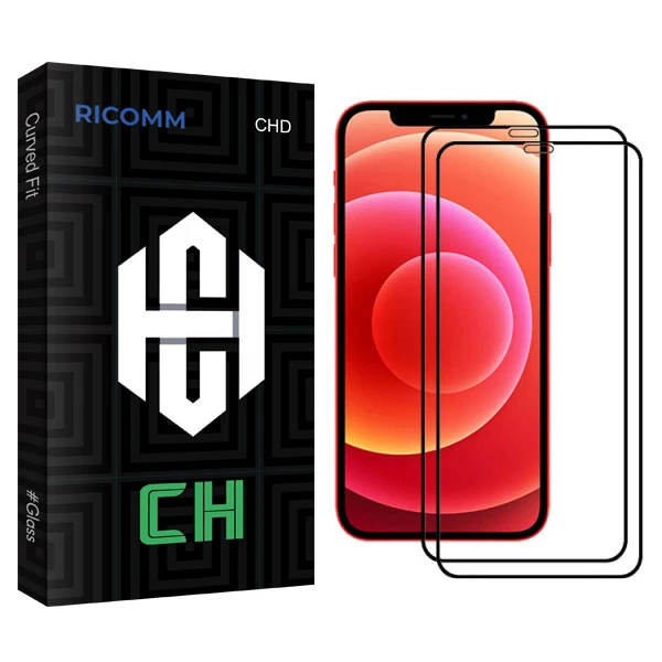 محافظ صفحه نمایش سرامیکی ریکام مدل CH glass مناسب برای گوشی موبایل اپل Iphone 12 ProMax بسته دو عددی