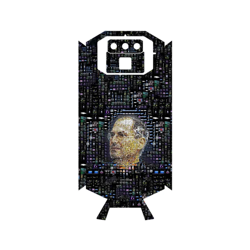 برچسب پوششی ماهوت مدل Collage of Steve Jobs 2 مناسب برای گوشی موبایل دوجی S70