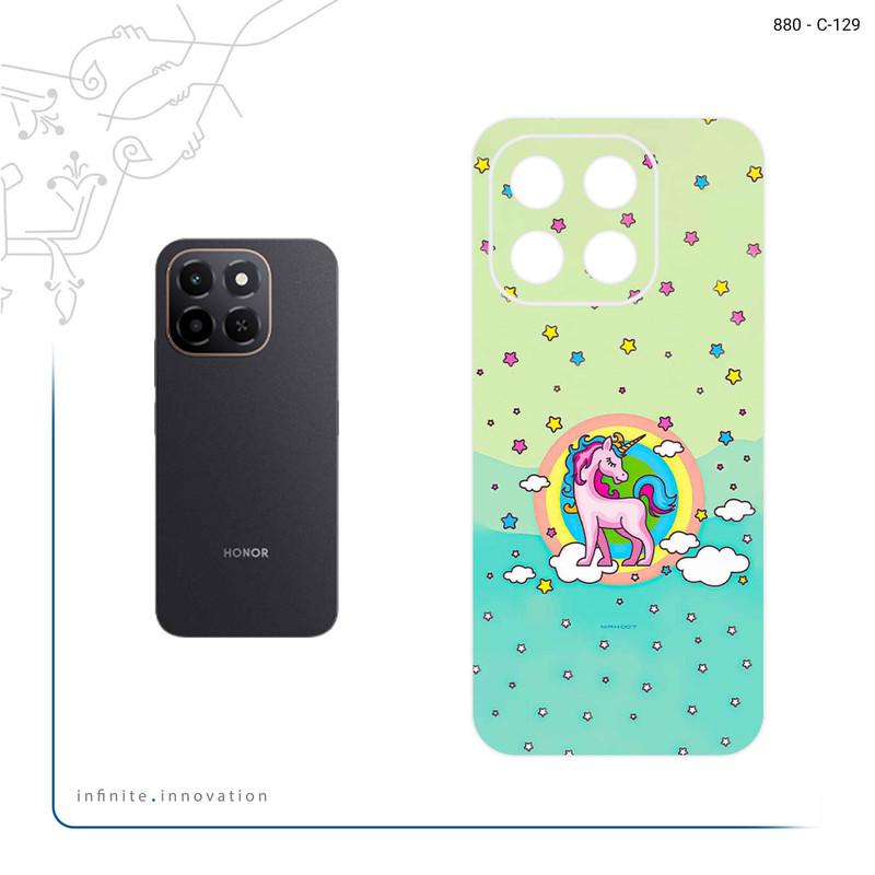 برچسب پوششی ماهوت مدل Rainbow unicorn adventure مناسب برای گوشی موبایل آنر X6c