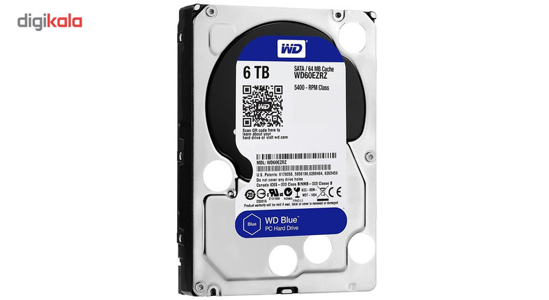 هارددیسک اینترنال وسترن دیجیتال مدل Blue WD60EZRZ ظرفیت 6 ترابایت 2