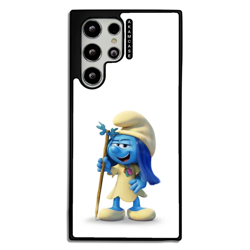 کاور آکام مدل AMC-WSGS22U-SMURFS-21 مناسب برای گوشی موبایل سامسونگ Galaxy S22 Ultra