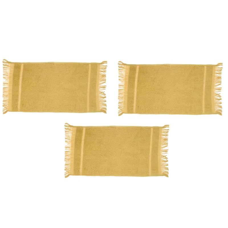 حوله دستی فرش مریم مدل A02 ابعاد 30 × 60 سانتی‌متر بسته 3 عددی