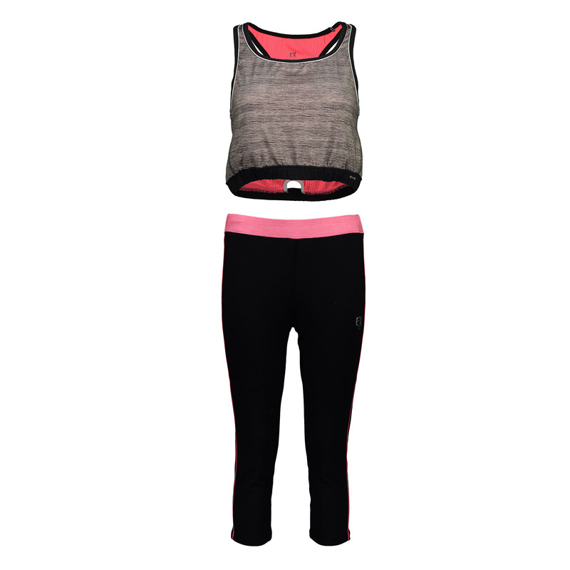 ست ورزشی زنانه ساکریکس مدل SET721-BLK.PINK