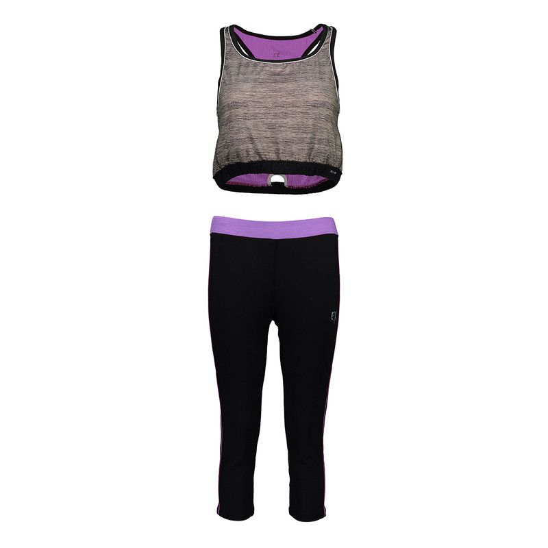 ست ورزشی زنانه ساکریکس مدل SET721-BLK.PUR