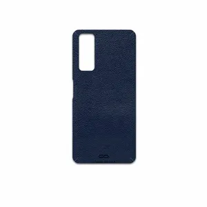 MAHOOT Deep-Blue-Leather Cover Sticker for Huawei Y7a