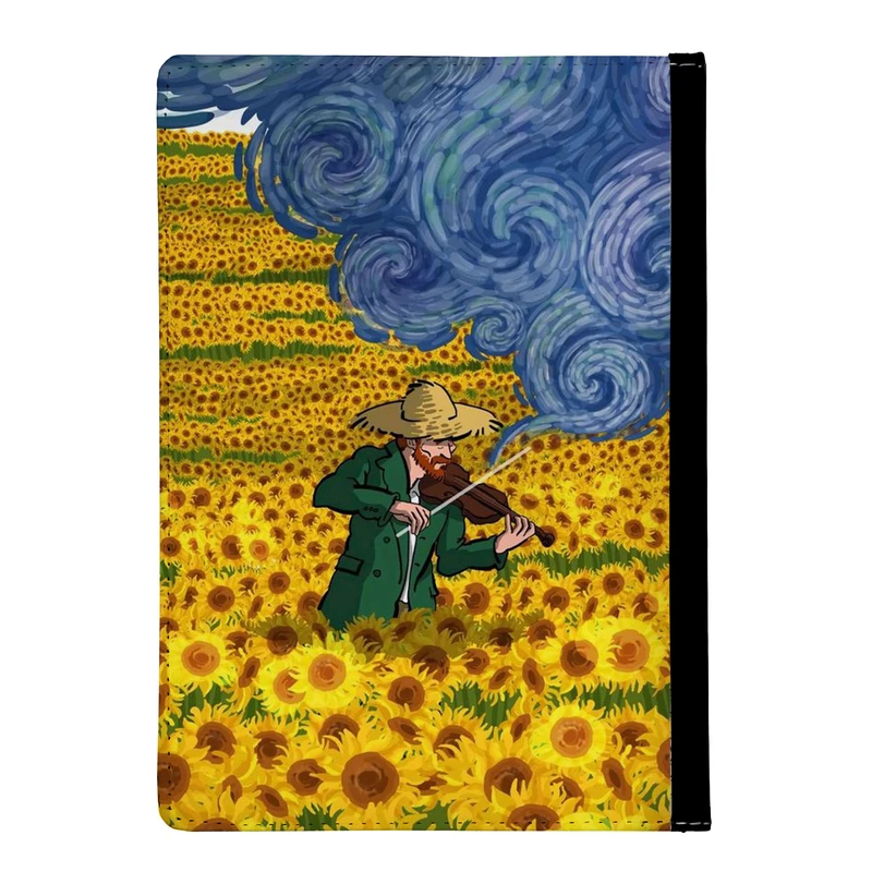 کلاسور مدل ونگوگ و گلهای آفتابگردان کد nc08