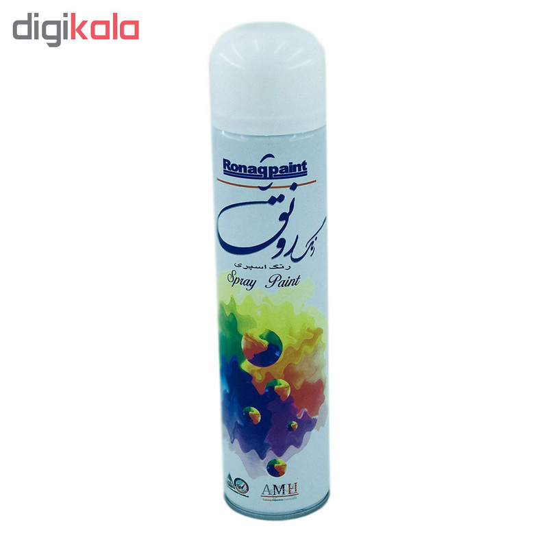 اسپری رنگ مشکی رونق مدل P002 حجم 300 میلی لیتر