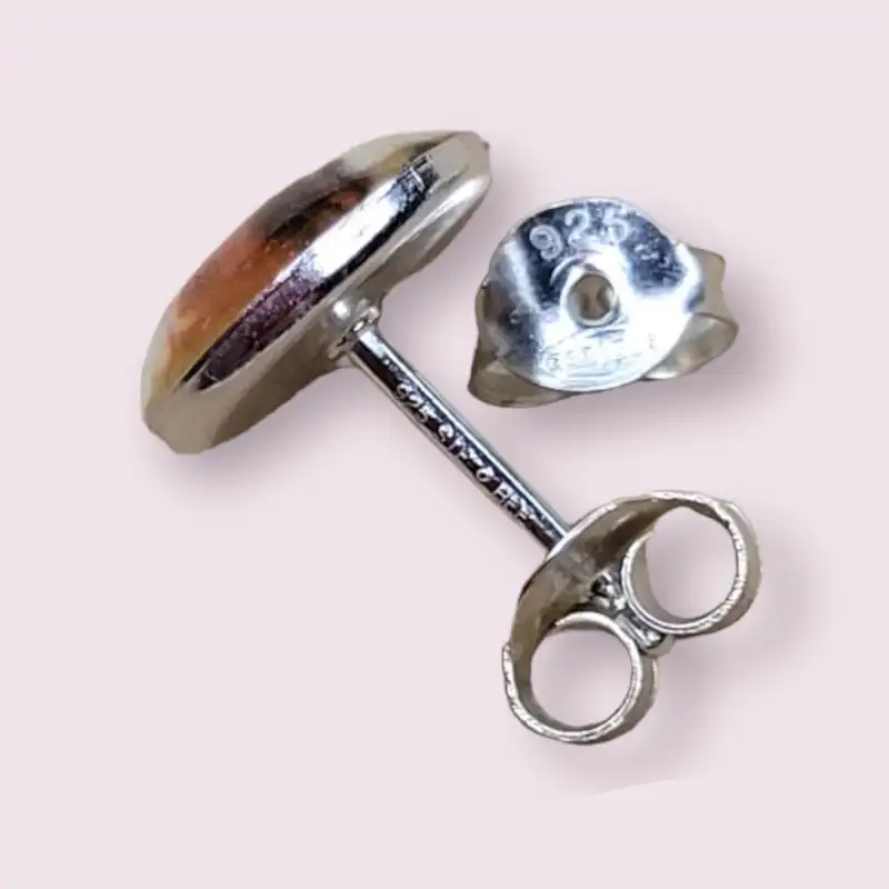 گوشواره نقره زنانه آی ام مدل گل رز کد 3769