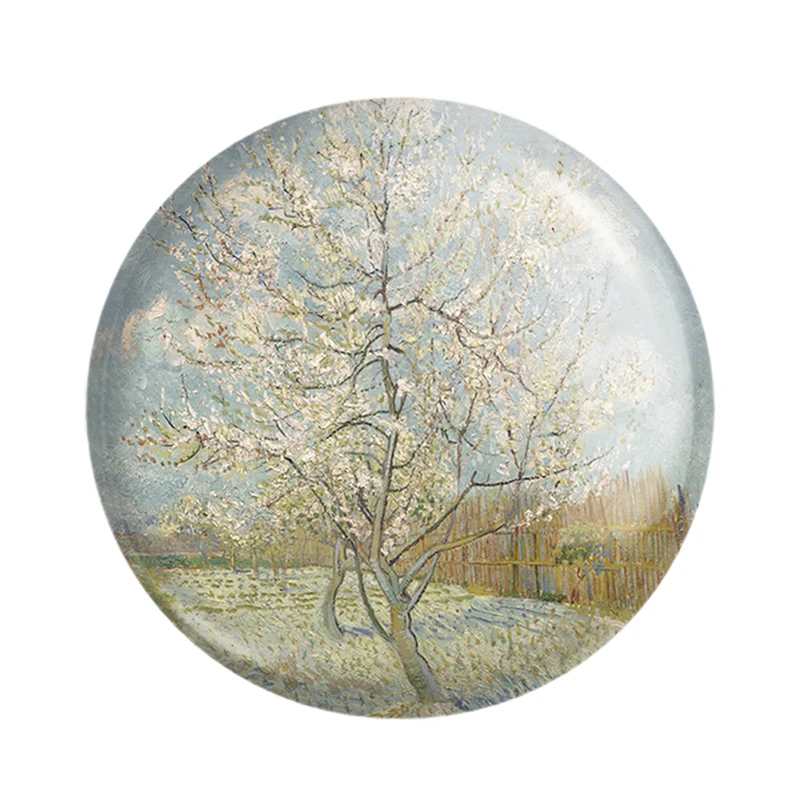 مگنت خندالو مدل درخت هلو صورتی ونسان ونگوگ (Van Gogh) کد 36806