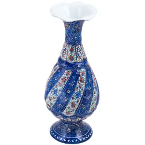گلدان میناکاری مسی رستا طرح صراحی کد 102-12-102