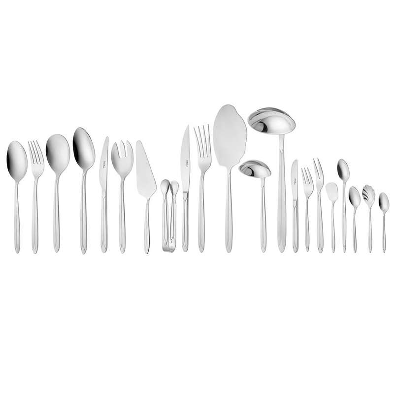سرویس قاشق و چنگال 116 پارچه ناب استیل مدل Palermo