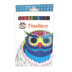 روان نویس نوک نمدی کینگ مدل FineLiner بسته 10 عددی