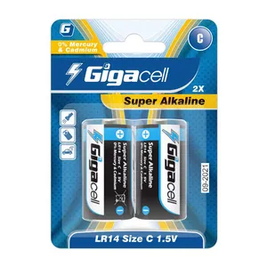 باتری C گیگاسل مدل Super Alkaline بسته 2 عددی