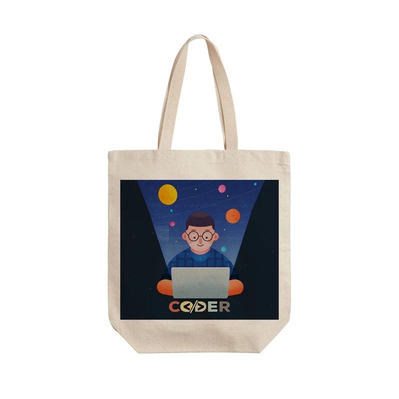 ساک خرید ترمه طراحان ایده مدل برنامه نویس کد 0085 - L