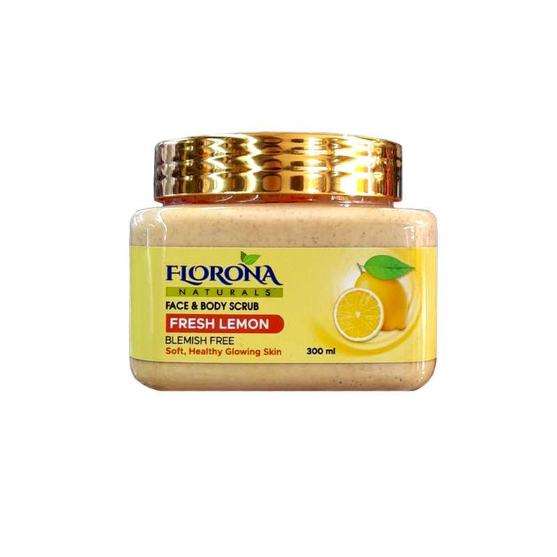 اسکراب لایه بردار پوست فلورونا مدل لیمو حجم 300 میلی لیتر